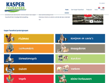Tablet Screenshot of kasperfaunafood.nl
